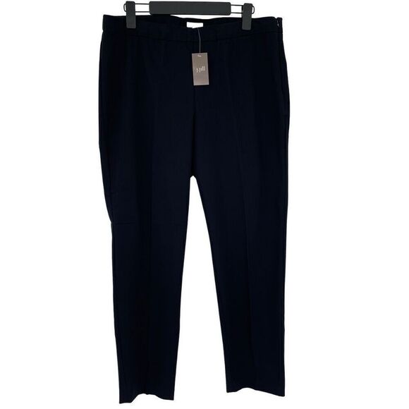 J Jill Precision Stretch Slim Leg Elastic Waist Pants Women 16 Black NWT Comfort - Picture 1 of 8